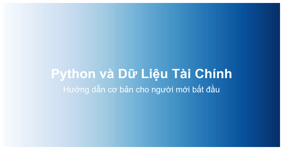Python Finance Introduction Banner
